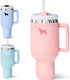 Pup Cup Tumbler Plush Dog Toy Cute, Funny, Squeaky Parody Gift (Pink Peach Dust)...