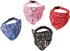 QWINEE 4pcs Dog Bandana Collar Scarf, Cat Bandana Collar, Adjustable Collar for Puppy Cats Kitten Small Dogs Multicolor Large...