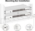 MokerLink Adjustable Rack Mount Ear for 17.3 inch Switches, Compatible for HP/HPE/ProCurve/Aruba/OfficeConnect Network Switch...