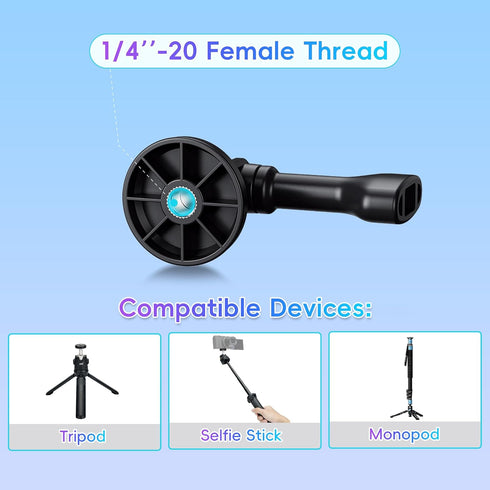 JJC 1/4"-20 Tripod Mount Adapter for Action Camera GoPro Hero 12 11 10 9 8 7 6 5, DJI Osmo Action 4 3, Insta360 Ace Pro, Action Camera Adapter Mou...