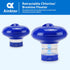 Pool Chlorine/Bromine Floater, Chlorine Tablet Floater for Chlorine Tablets 1 Inch, Adjustable Floating Chlorine Dispenser for Pool, Idea for In-G...