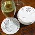 Wood Grain Design Words of Advice Coasters, Set of 25...