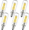 LiteHistory E12 led Bulb 6W Equivalent E12 Candelabra Bulb 60 watt Neutral White 4000K AC120V 600LM Dimmable T6 T25 for Chandeliers,Ceiling Fan an...