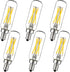 LiteHistory E12 led Bulb 6W Equivalent E12 Candelabra Bulb 60 watt Neutral White 4000K AC120V 600LM Dimmable T6 T25 for Chandeliers,Ceiling Fan an...