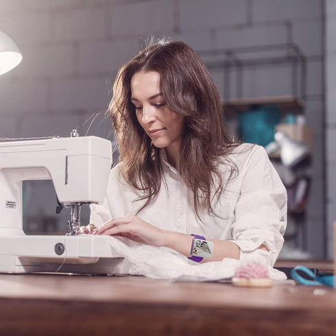 Magnetic Wrist Sewing Pincushion Wrist Magnetic Pin Holder Wristband Pin Cushion Holder with 3 Pieces Stainless Steel Pintail Comb Rat Tail Comb f...