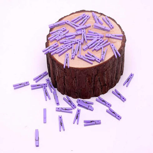 50 PCS Small Transparent Plastic Tool Paper Clips Clothespins Clip Clothing Line Clip Photo Clips 1.4 x 0.25 Inch Mini Clothespins Baby Shower Clo...