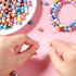 Hicarer 500 Pcs 8 mm Beads Bulk Acrylic Craft Beads for Jewelry Making Small Ink Pattern Crafts for Bracelet and Necklaces Women Supplies, Multico...