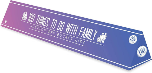 Gift Republic 100 Family Activities Scratch Off Poster Things to Do with Activity Ideas Wall Art Scratchable Bucket List...