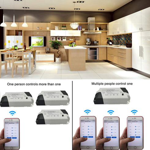 DSD TECH SH-BT01C Bluetooth Relay V2 Support Timer and Security Code for iOS and Android...