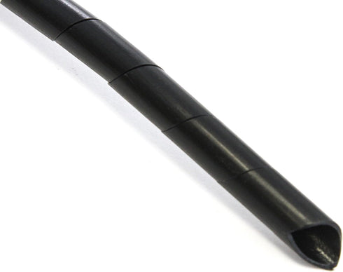 33FT PE 3/8 Inches (10 mm) Black Polyethylene Spiral Cable Wire Wrap Hydraulic Hose Wrap Tube Cable Management Protector Sleeve PC Manage Cable fo...