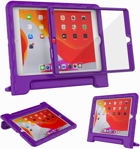 MAISON iPad 9th/8th/7th Generation, 2021/2020/2019 iPad 10.2 Case for Kids - Shockproof Protective Handle Bumper Stand Cover with Built-in Screen ...