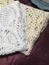 Damanni Cotton Handmade Crochet Lace Tablecloth Doilies Doily,Round,Beige,20 Inch,2PC...