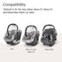 UPPAbaby Rain Shield for Mesa and Aria Infant Car Seat Carriers - Waterproof and Windproof Coverage - Ventilated Design - Quick Attachment...