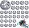 30pcs 3/8 Inch Non-Metallic Button Push-in Cable Connectors? Fits for 1/2 Inch Knockouts (30)...