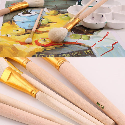 10Pcs Gilding Brush Pen Set, Gold Leaf Sweeper Paint Brush Goat Hair Brush Pen Gold Paint Brush for Gold Foil Gold Leaf Sheets Gold Flakes Art Cra...