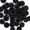 Chenkou Craft Mix Color Plastic Resin Circle Big Button 4 Holes DIY Craft Sewing (Black, 1 1/4"(30mm))...