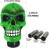 Abfer Skull Shift Knob Car Gear Shifer Knobs Unique Stick Shifting Handle Replacement for Most Automatic Manual Vehicles, Green...