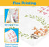 Woodland Animals Baby Stuff, Baby Month Blanket for Newborn Photo Taken - Baby Age Blanket with 2 Frame B34-1...