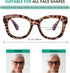 Eyekepper 5 Pack Oversized Reading Glasses - Retro Readers for Women Include Sunshine Readers +2.50...