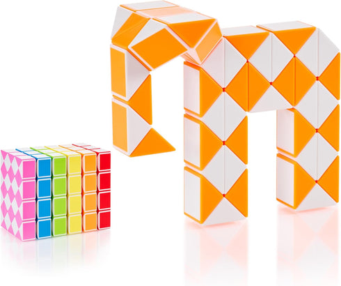 CUBIDI® Magic Snake Cube | Fidget Snake Toy for Kids | Travel Toys for Kids Ages 4-8 | Great Gift for Boys and Girls Birthday, Christmas, Stocking...
