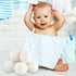 (Upgraded) SnugPad XL Size Wool Dryer Balls Natural Fabric Softener & 100% Organic Premium New Zealand Wool, Reduce Wrinkles & Save Time, Baby Saf...