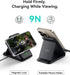 INIU 3 in 1 Charging Station for Apple Multiple Devices, 15W Magnetic Foldable Travel Charger, Wireless Charger Compatible MagSafe, iPhone 15/14/1...