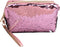 Magic Sequin Travel Cosmetic Bags Reversible Glitter Makeup Organizer Bag Purse for Women(Pink)...
