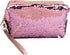 Magic Sequin Travel Cosmetic Bags Reversible Glitter Makeup Organizer Bag Purse for Women(Pink)...