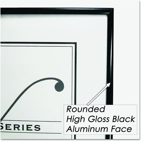 NuDell 31222 Metal Poster Frame, Plastic Face, 18 x 24, Black...