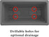 Rectangle Planter Box, 16 Inch Indoor/Outdoor Rectangular Planter, Durable UV Resistant, 2 Gallon Plastic Window Box Trough, Use for Herbs, Succul...