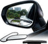 LivTee Blind Spot Car Mirror, Long Framed HD Glass and ABS Housing Convex Wide Angle Side Rearview Mirrors with Adjustable Stick for Universal Car...