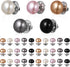 VILLCASE Women Shirt Brooch Pins: 25pcs Pearl Cover Up Button Pin Safety Brooch Buttons - No Sew Metal Tie Tacks Clips for Clothing Dress Supplies...