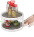 Mind Reader Herb and Spice Rack, Revolving Kitchen Storage Rack, Lazy Susan Countertop Organizer, White...