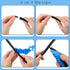 Hestya 2 Pcs 2-in-one Drip Irrigation Tubing Hole Punch and Fitting Insertion Tool and 50 Pcs 1/4" Drip Irrigation Fittings Kit 25 Barbed Connecto...