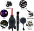 Lens Cleaning Kit Contains 2 Pcs Rubber Rocket Air Blower Duster, Lens Cleaning Pen, Blower Brush Dust Cleaner and Carrying Pouch, for Lens, Camer...