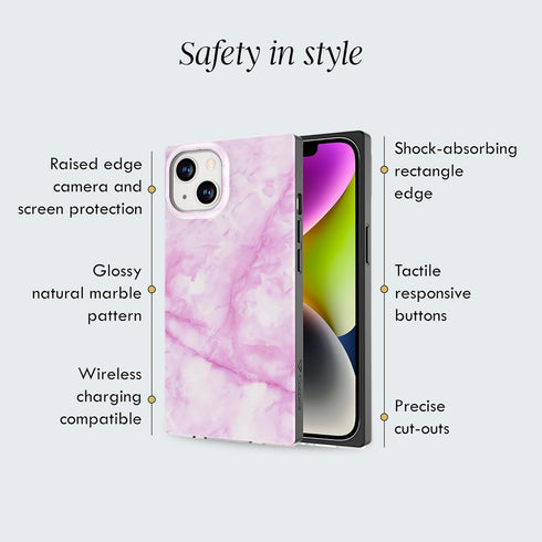Cocomii - Rectangle Case Compatible with iPhone 12 Mini - Natural Marble, Timeless Pattern, Glossy, Women Girls Men, Protective Phone Case for iPh...