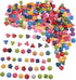 6mm 100Pcs Mixed Color and Style Mini Buttons for DIY Handmade Craft Art Sewing Doll Cloth Buttons...