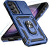 SunRemex for Samsung Galaxy S23 FE Case with HD Screen Protector,Samsung S23 FE Phone Case Built in Rotatable Metal Ring Holder Kickstand for Sams...