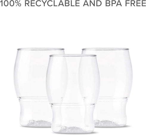 TOSSWARE POP 4oz Taster SET OF 12, Premium Quality, Recyclable, Unbreakable & Crystal Clear Plastic Shot Glass, 12 Count (Pack of 1)...