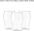 TOSSWARE POP 4oz Taster SET OF 12, Premium Quality, Recyclable, Unbreakable & Crystal Clear Plastic Shot Glass, 12 Count (Pack of 1)...