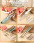 3-in-1 Watermelon Fork Slicer Cutter, Watermelon Popsicle Cutter Slicer Tool, Stainless Steel Watermelon Slicer Fork, Fruit Cutting Knife for Summ...