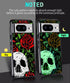Google Pixel 8 Case, Slim Fit Glow in The Dark Luminous Hybrid Hard PC Soft TPU Bumper Shockproof Drop Protective Phone Cover for Men Women Boys,R...