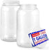 Stock Your Home 1 Gallon Clear Plastic Jars with Lids (2 Pack) 128 oz Wide Mouth Large Jar with Lid, Big Container for Candy, Cookies, Arts & Craf...