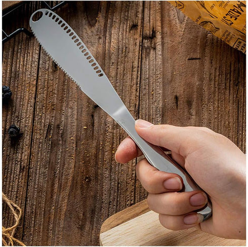 The Better Butter Spreader Knife, Butter Knife Spreaders, Stainless Steel Butter Knives Curler, Butter Knifes for Cold Butter Slicer with Holes, B...
