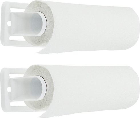 DecorRack Wall Mount Paper Towel Holder for Kitchen and Bath, Flexible Shatterproof -BPA Free- Plastic, Vertical or Horizontal Mount, Under Cabine...