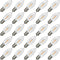 25 Pack C9 LED Replacement Light Bulb, C9 LED Bulbs for Christmas Outdoor String Lights, E17 Intermediate Base, Commercial Grade Holiday Bulbs 220...