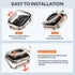 2 Pack 2 in 1 Waterproof Case for Apple watch Series SE SE2 6 5 4 40mm, Straight Edge PC Front & Back Bumper with Tempered Glass Screen Protector ...