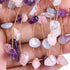 SUNYIK Handmade Amethyst/Rose Quartz/Aquamarine Crystal Money Tree Set on Natural Agate Slice Base, Tree of Life Healing Crystals Chip Stone Bonsa...
