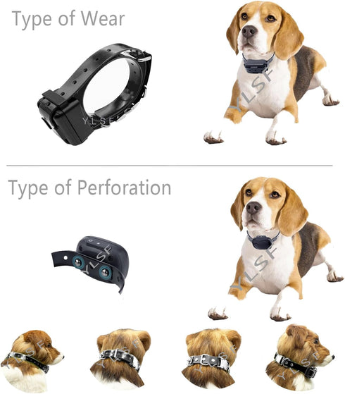 Quick Snap Bungee Dog Collar Strap with D Ring for Most of Electronic Training Shock Collar Receivers-Adjustable Durable Waterproof Odorless 3/4 I...