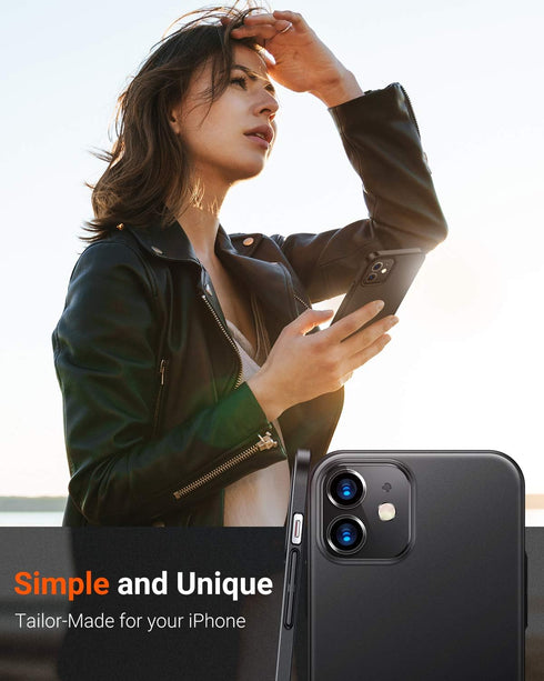 TORRAS Slim Fit Compatible for iPhone 12 Mini Case, Ultra-Thin Lightweight Full Protection Hard PC for iPhone 12 Mini Phone Case with Comfortable ...